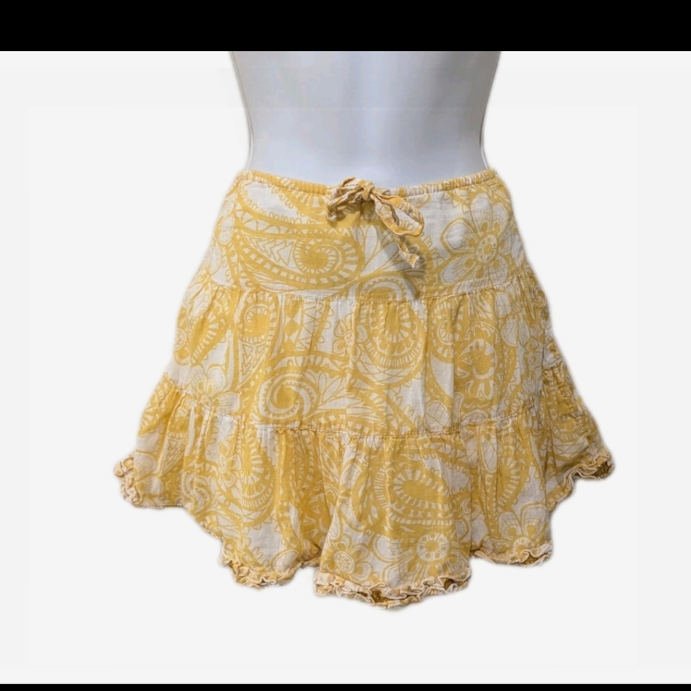 Old Navy Tiered Micro Mini Skirt S Cottagecore 90s Y2K Grunge Babydoll #sk1
